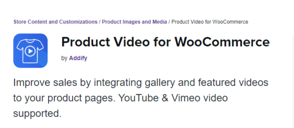 Product Video for WooCommerce 1.8.0