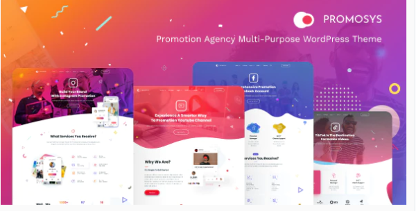 PromoSys Promotion Services Multi-Purpose WordPress Theme 1.0.7