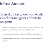 PublishPress – Authors Pro 4.16.0