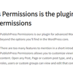 PublishPress – Permissions Pro 4.9.1