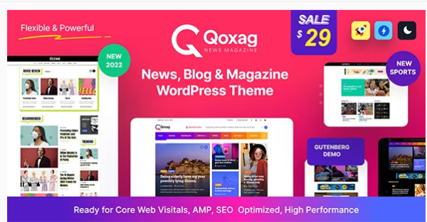 Qoxag – WordPress News Magazine Theme 2.1.3