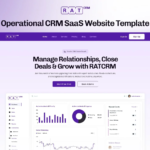 RATCRM – CRM & SaaS Management Elementor Template