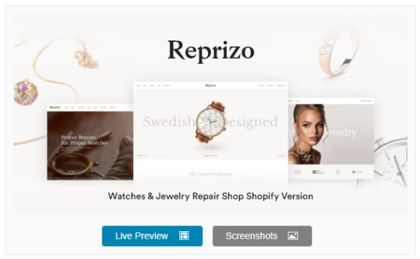Reprizo Jewelry & Watch Store Shopify Theme