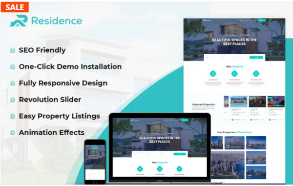 Residence Real Estate WordPress Theme 5.7.2