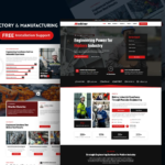 Responsive Factory and Manufacturing WordPress Elementor Template Kit