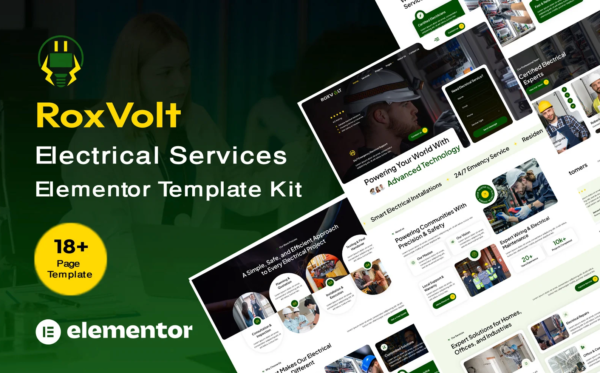 RoxVolt Electrical Services Elementor Kit