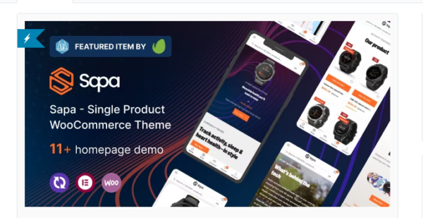 Sapa Product Landing Page WooCommerce Theme 1.1.30