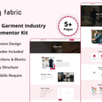 Silky Fabric Textile and Garment Industry Website Elementor Kit