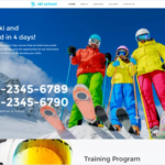 Skiing Responsive Website Template 1.0