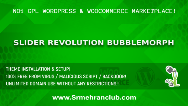 Slider Revolution Bubblemorph 7.2.3