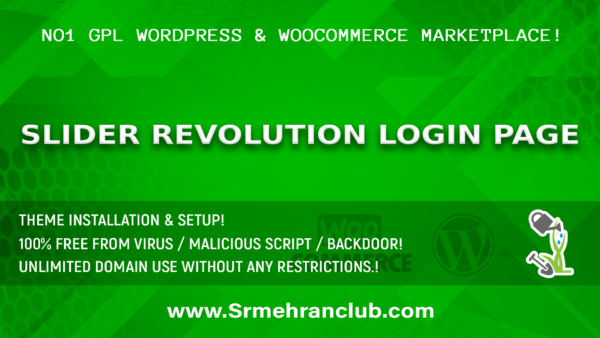 Slider Revolution Login Page 7.2.1