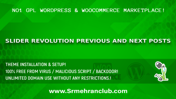 Slider Revolution Previous and Next Posts 7.2.1