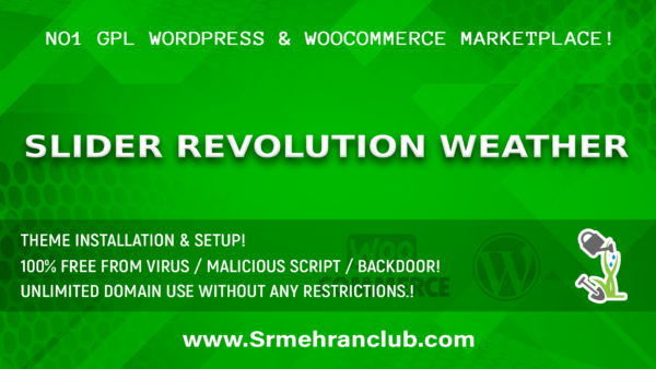 Slider Revolution Weather 7.2.3