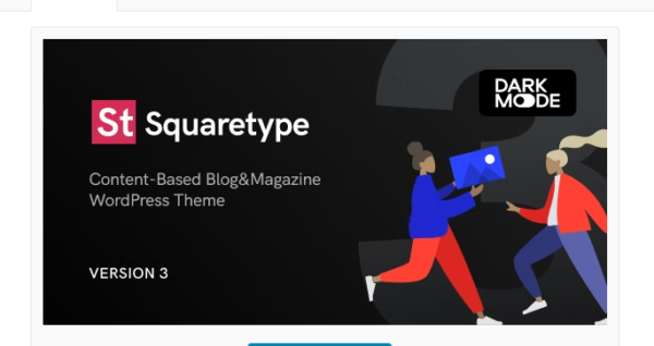 Squaretype – Modern Blog WordPress Theme 4.0.1