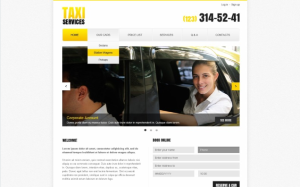 Taxi Responsive Website Template 1.0