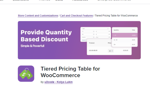 Tiered Pricing Table for WooCommerce 10.1.1