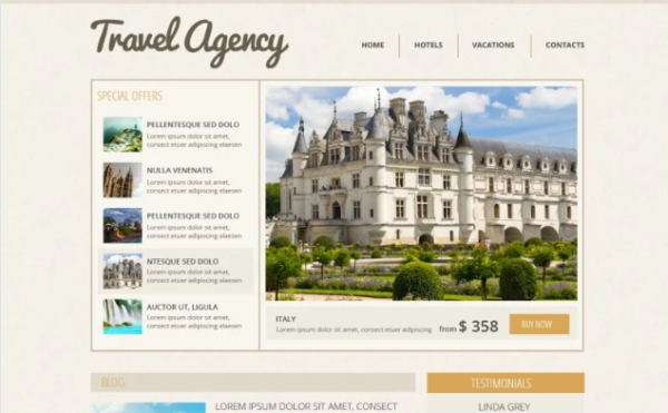 Travel Agency Responsive Website Template 1.0
