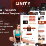 Unity Fitness – Complete Fitness WordPress Elementor Template Kit