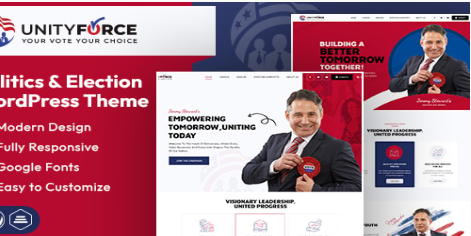 UnityForce2020Politics2020Election20WordPress20Theme201.0.1.png UnityForce | Politics & Election WordPress Theme 1.0.1 - Image 1
