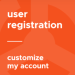 User Registration Customize My Account 1.2.18