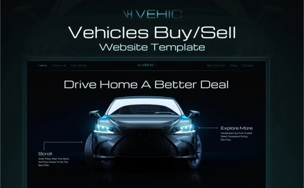 Vehic: Ultimate Car Dealer Elementor Website Template