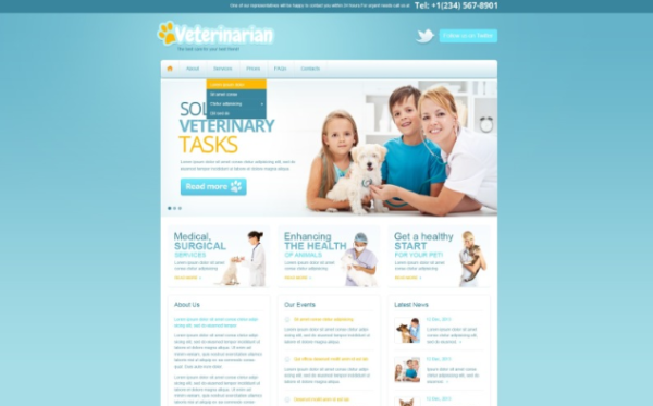 Vet Responsive Website Template 1.0