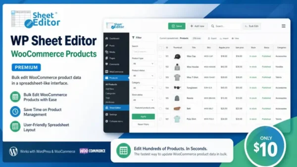WP Sheet Editor – WooCommerce Products (Premium) 1.8.23