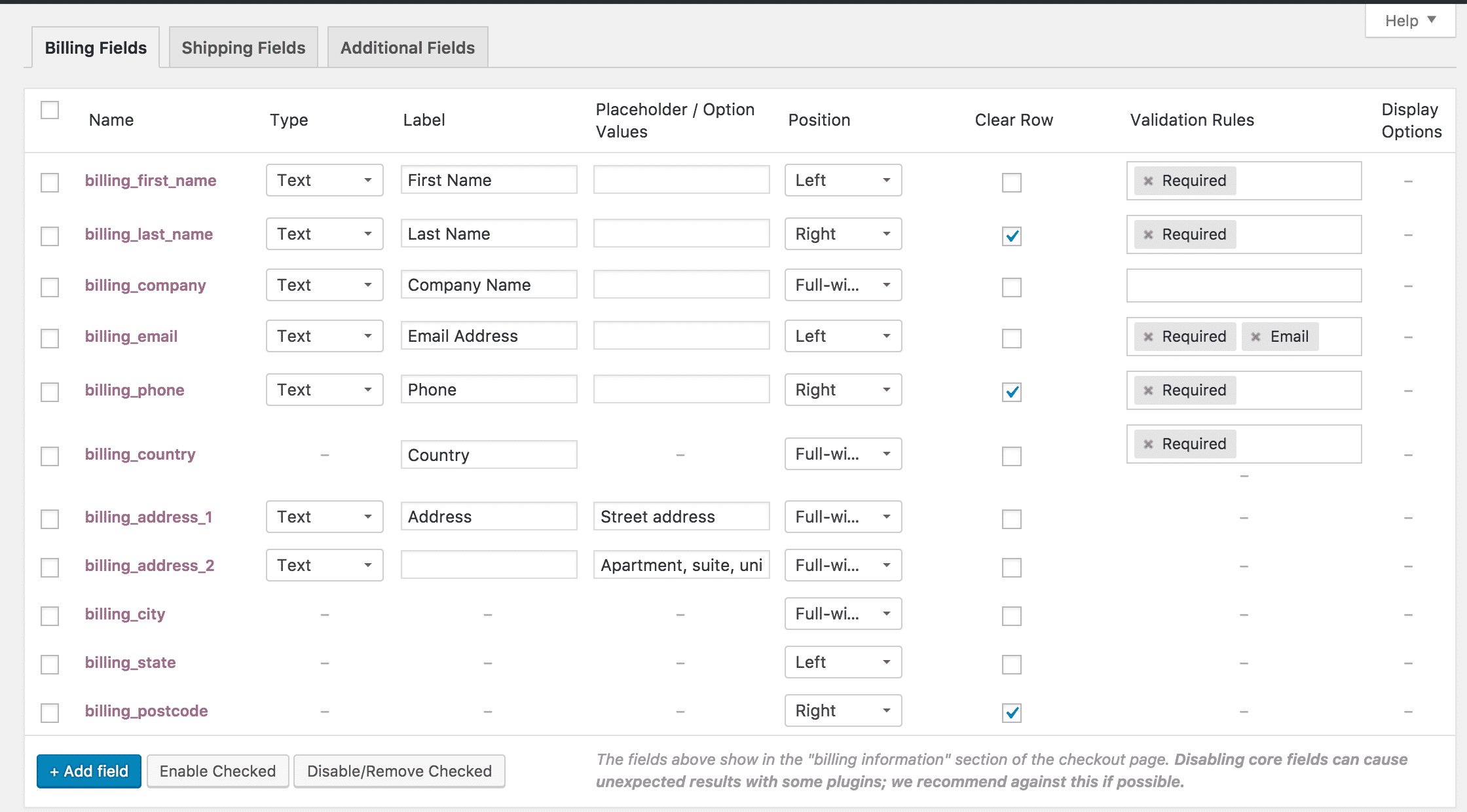 WooCommerce20Checkout20Field20Editor201.7.28.png WooCommerce Checkout Field Editor 1.7.28 - Image 1