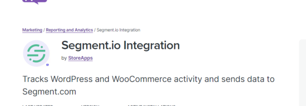WooCommerce – Segment Connector Integration 2.5.0