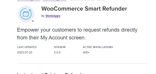 WooCommerce – Smart Refunder 2.6.0