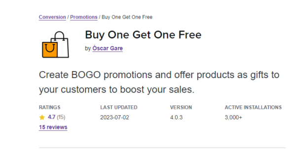 Woocommerce Buy One Get One Free 6.2.0