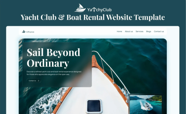 YatchyClub – Boat Rental & Yacht Club Elementor Template