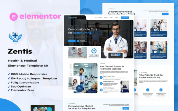 Zentis Health & Medical Elementor Kit