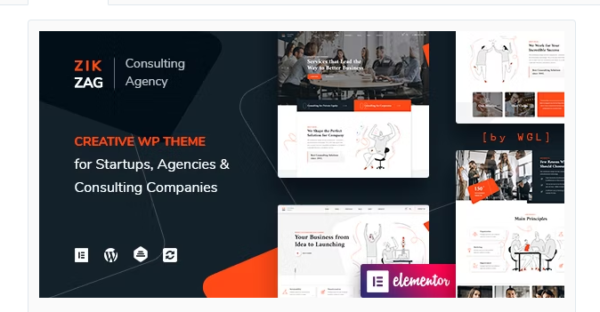 ZikZag – Consulting & Agency WordPress Theme 1.4.16