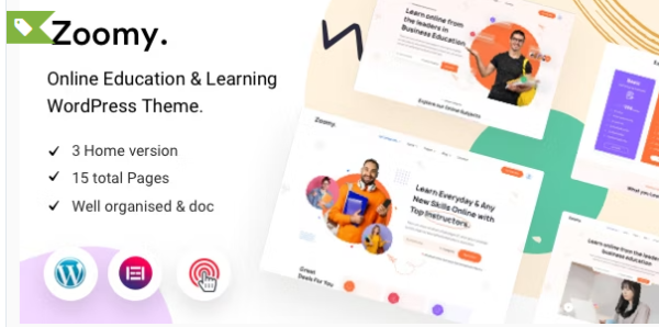 Zoomy LMS & Education WordPress Theme 1.2.1